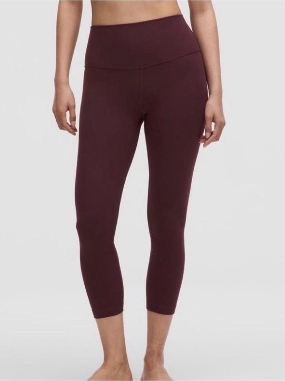 lululemon athletica Women's Burgundy Wunder Train High-Rise Tights Size 2